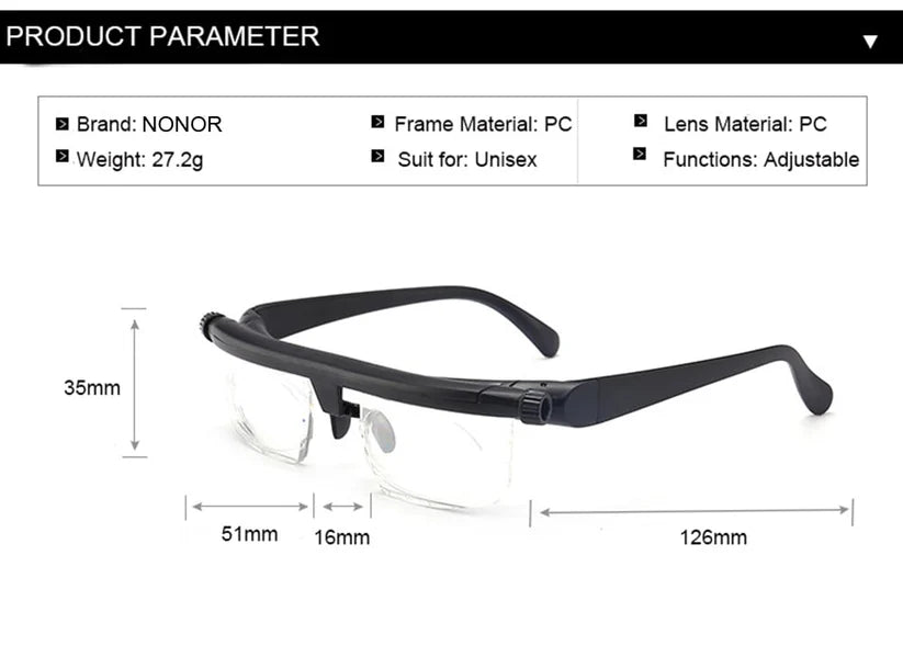 Adjustable Focus Glasses for Near and Far Sight đ„Final 3 hours 60% off