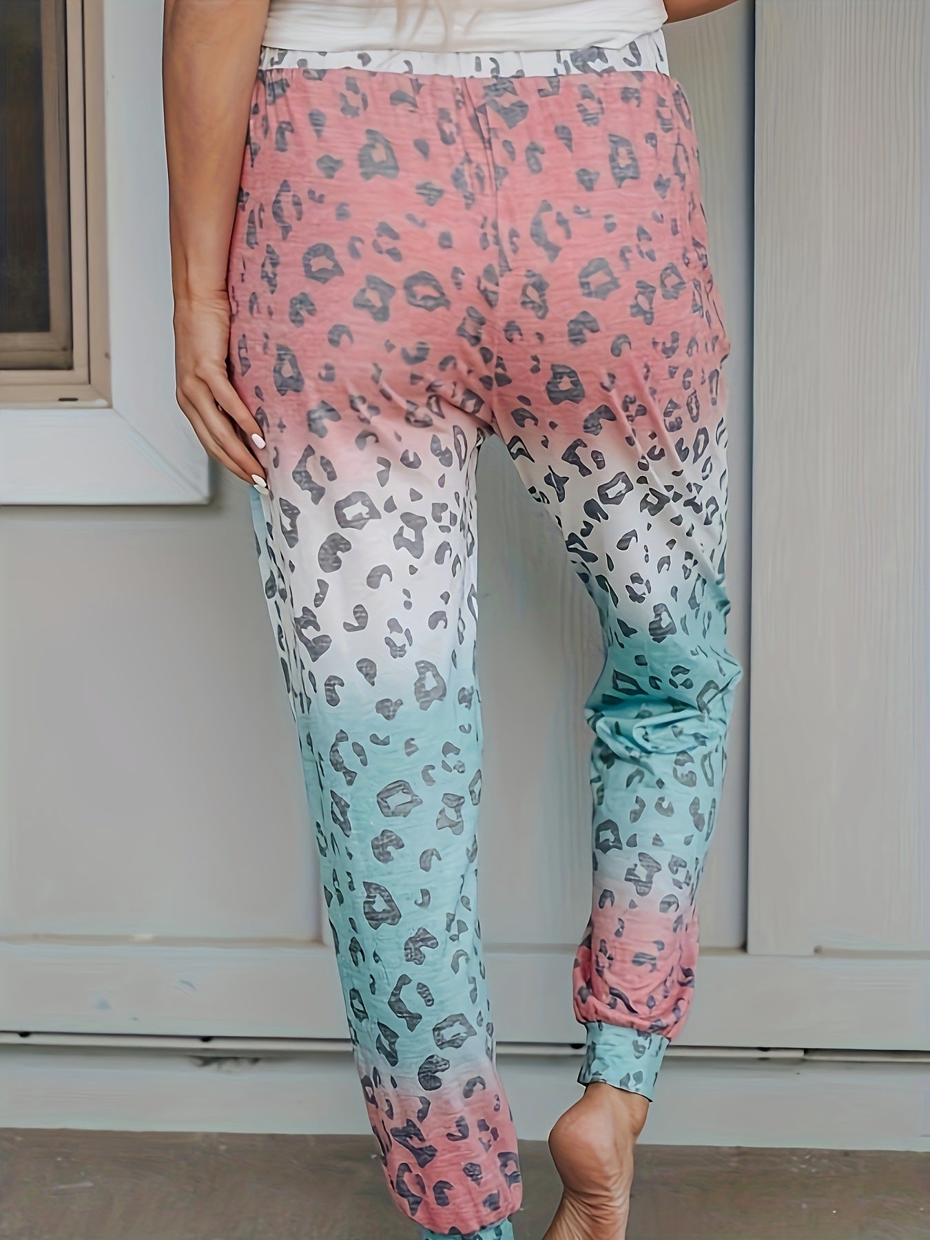 Women's autumn fashion new leopard print leggings loose fit