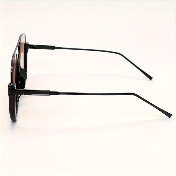 Retro Unisex Fashionable All-match Tinted Lens Aviator Sunglasses