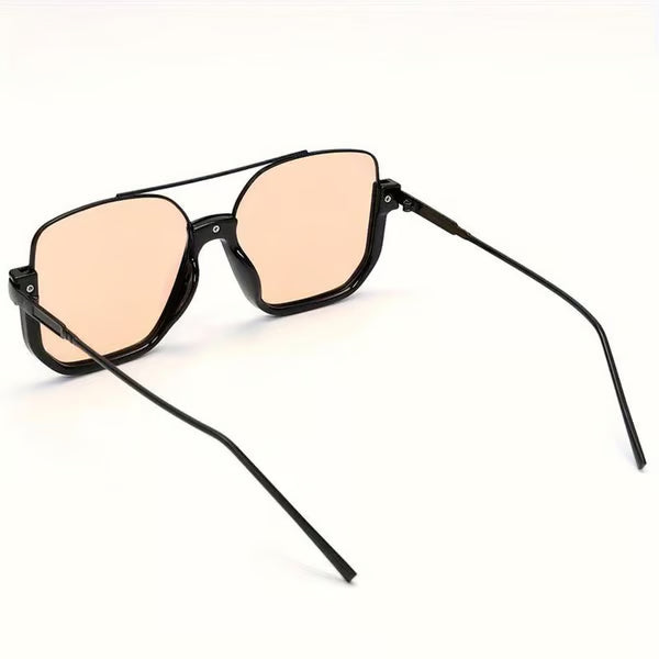 Retro Unisex Fashionable All-match Tinted Lens Aviator Sunglasses