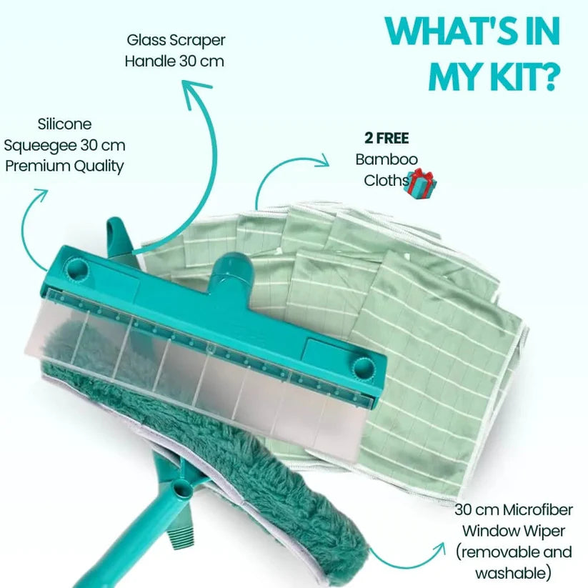 Alisanda™⭐⭐⭐ Final 4 Hours: 67% OFF Recyclable Silicone Window Squeegee Kit