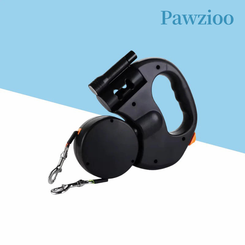 Pawzioo™ Retractable Dual Dog Leash