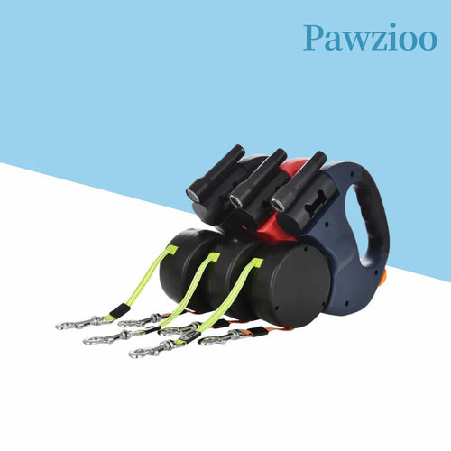 Pawzioo™ Retractable Dual Dog Leash