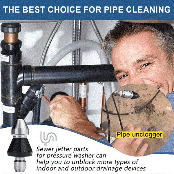 🔥Hot Sale-30% OFF💥Sewer Cleaning Tool High-pressure Nozzle