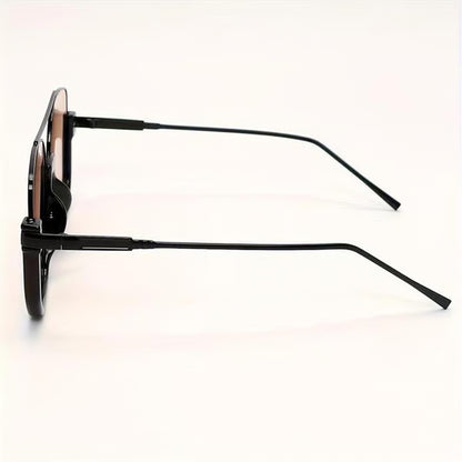 Retro Unisex Fashionable All-match Tinted Lens Aviator Sunglasses